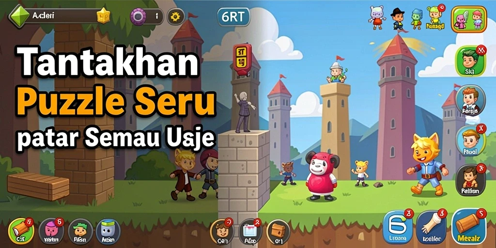 Tampilan gameplay 6RT yang menantang dan interaktif.