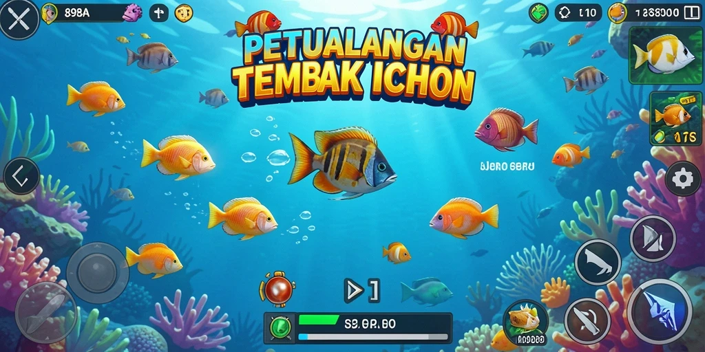 Gameplay seru dari 898A, menangkap ikan dengan senjata canggih.