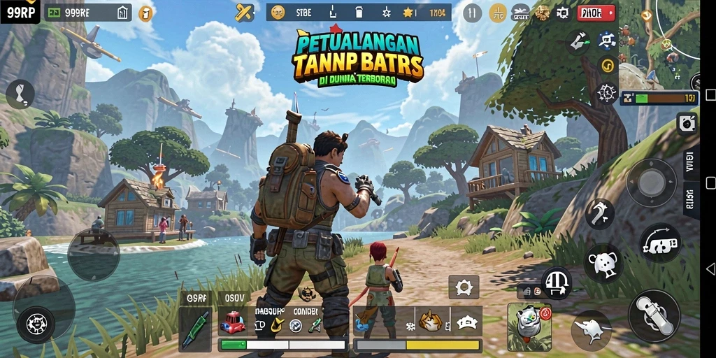 Tampilan gameplay yang menakjubkan di dunia terbuka 99RP.
