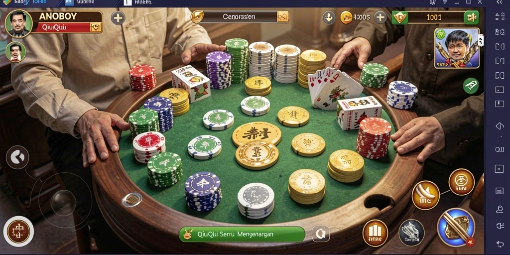 Screenshot gameplay seru dari ANOBOY QiuQiu.