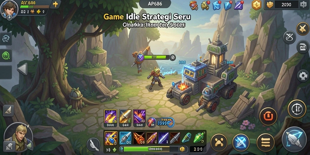 Tampilan gameplay AP686 dengan strategi Idle yang mendebarkan.