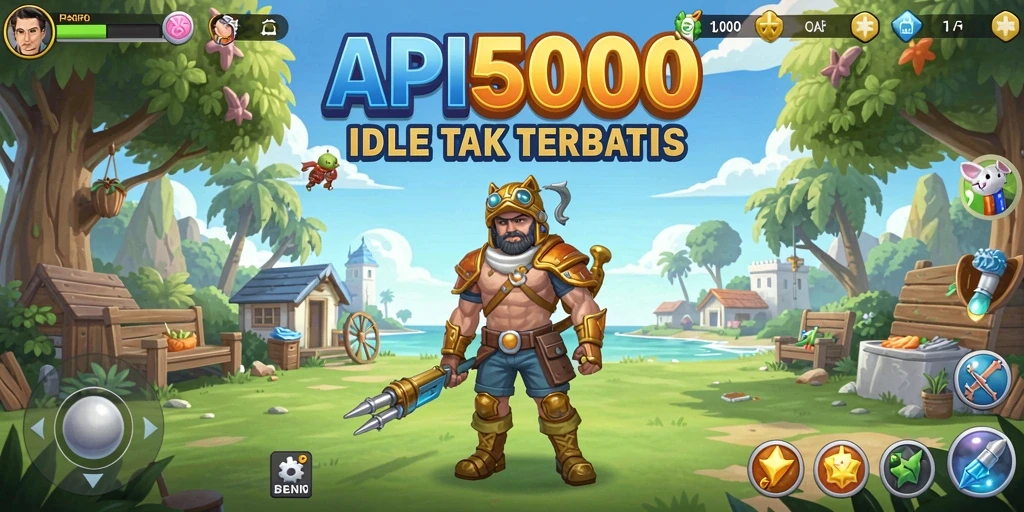 Tampilan gameplay API5000 yang menarik dan penuh warna.