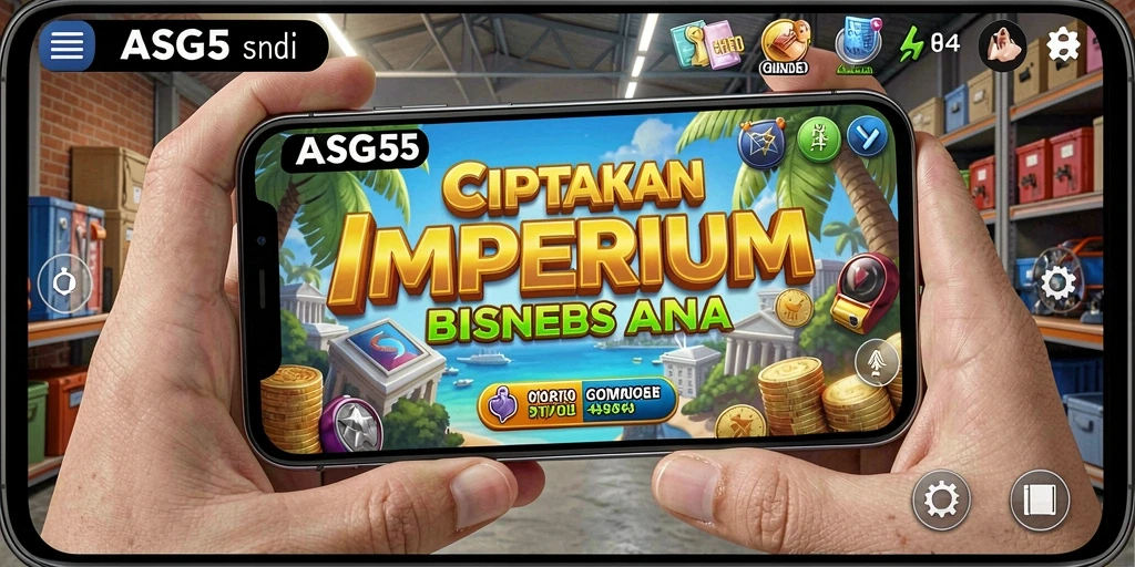 Tampilan gameplay ASG55 yang penuh tantangan dan strategi Tycoon.