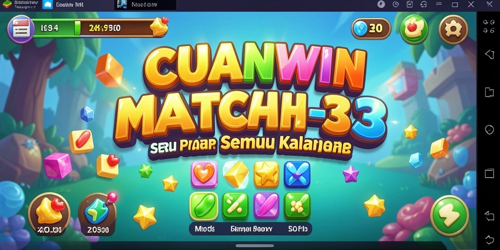 Gameplay CUANWIN yang menarik dari kategori Match-3.