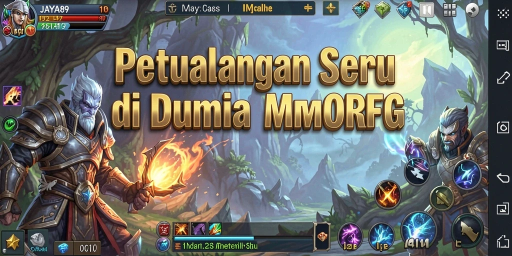 Gameplay epik dalam JAYA89 yang menampilkan petualangan dan pertarungan.