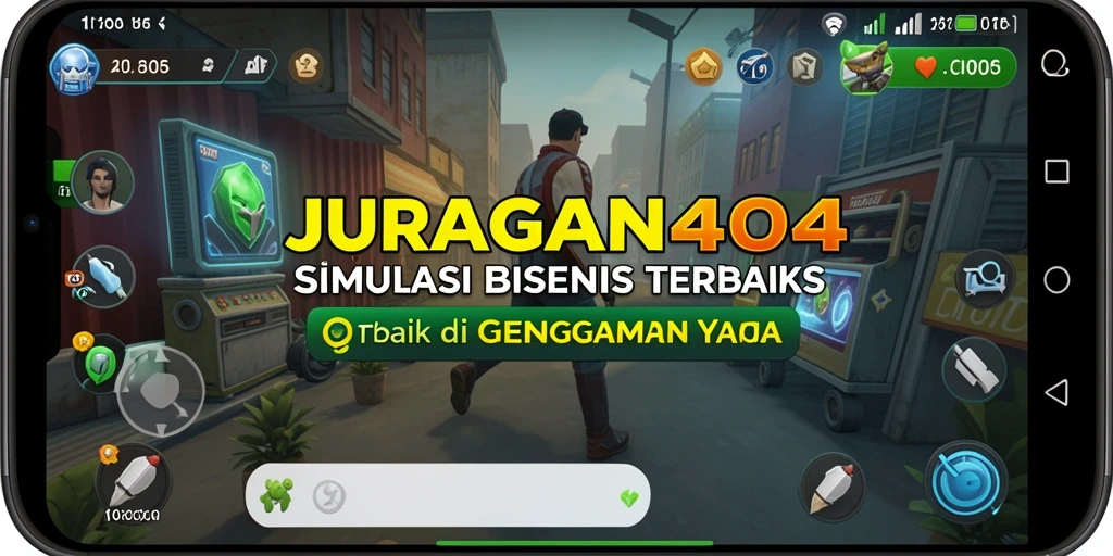 Tangkapan layar dari gameplay JURAGAN404 yang penuh strategi.