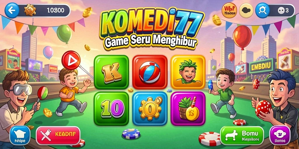 Tampilan gameplay Bingo yang seru dan interaktif di KOMEDI77.