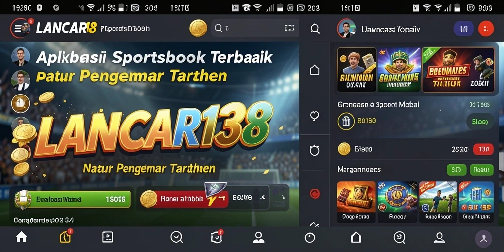 Tampilan gameplay taruhan olahraga di aplikasi LANCAR138.