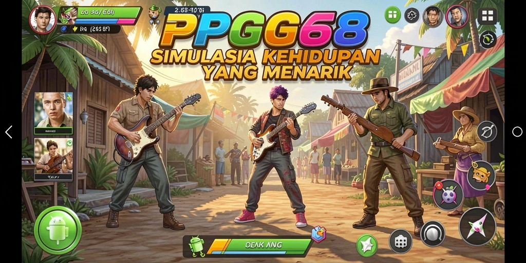 Screenshot PGG68 menampilkan gameplay seru dalam kehidupan virtual.