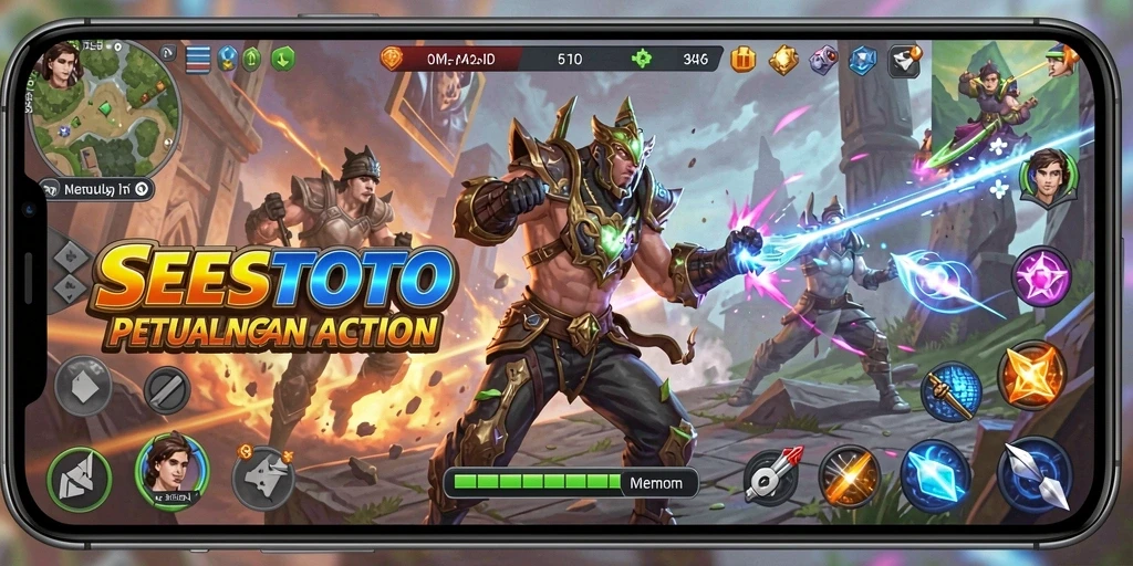 Screenshot gameplay SESETOTO menampilkan aksi mendebarkan dan grafis menawan.