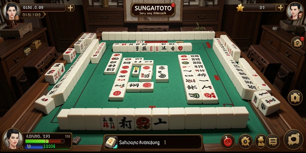 Gameplay seru SUNGAITOTO dengan desain Mahjong yang menarik.