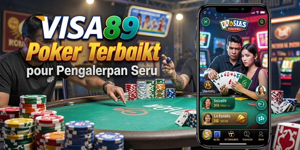Tampilan gameplay Poker yang mengasyikkan di VISA89.